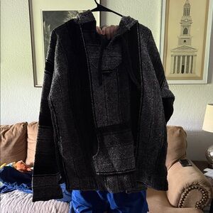 Black and Gray Baja Hoodie